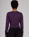 Porthole Long Sleeve Tee - Nebula Purple
