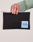 Pencil Pouch in Basic Black held by model