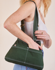 Overall Handbag with the upgraded adjustable strap in Swamp Green