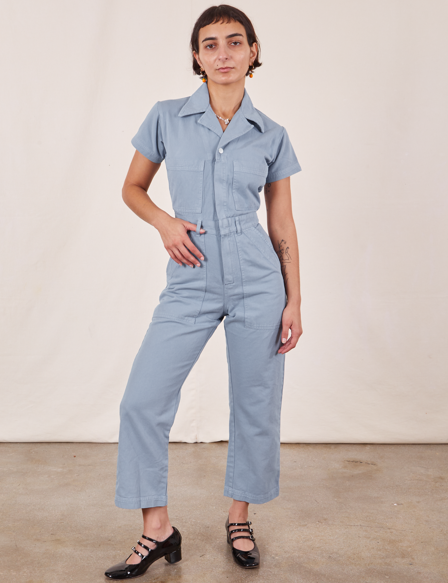 Sexy Blue Denim Petite Denim Jumpsuit With Deep V Spaghetti Straps And  Backless Design For Women From Beasy112, $29.81 | DHgate.Com