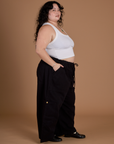 Drop Pocket Cargo Pants - Basic Black