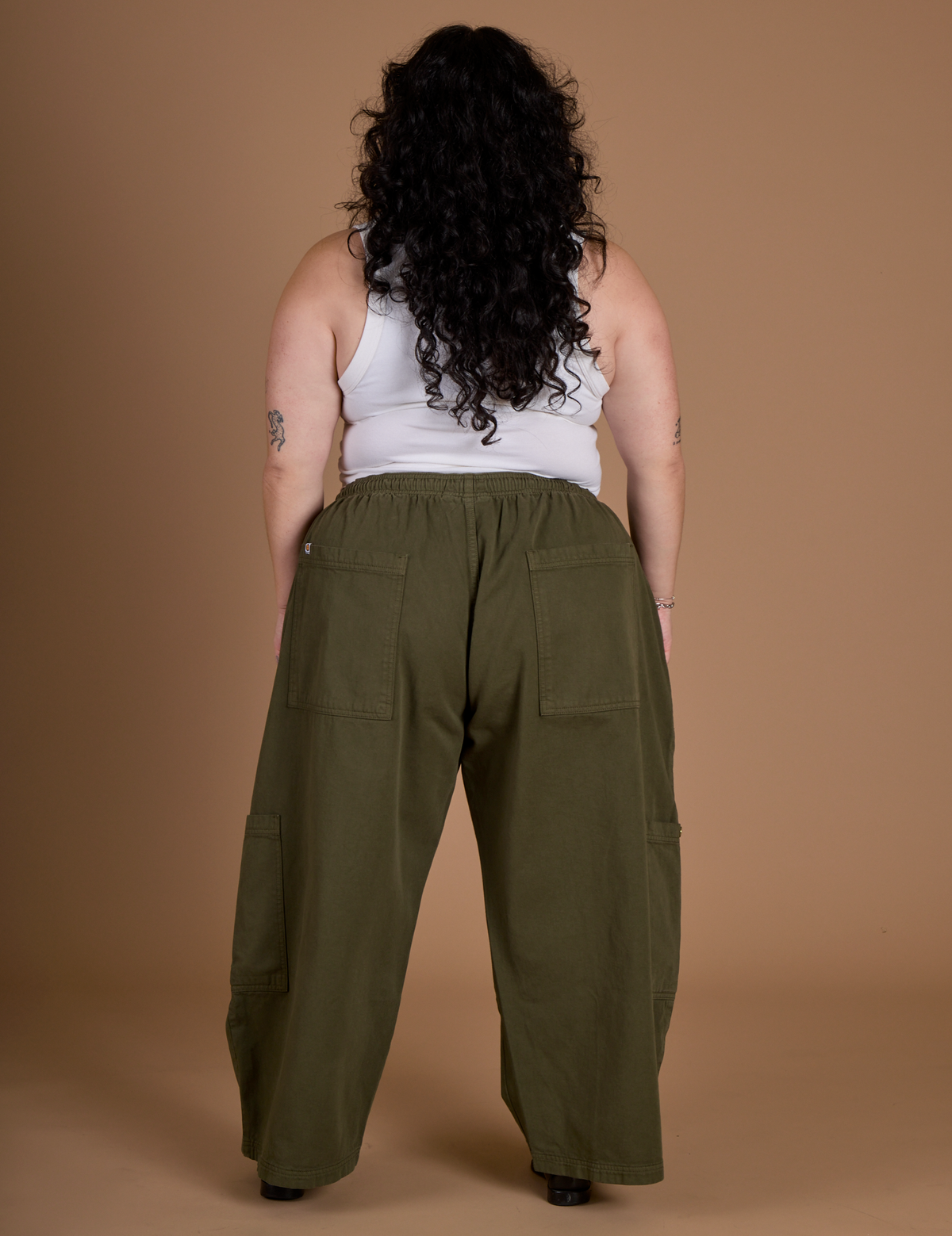 Drop Pocket Cargo Pants - Surplus Green