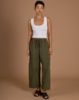 Drop Pocket Cargo Pants - Surplus Green