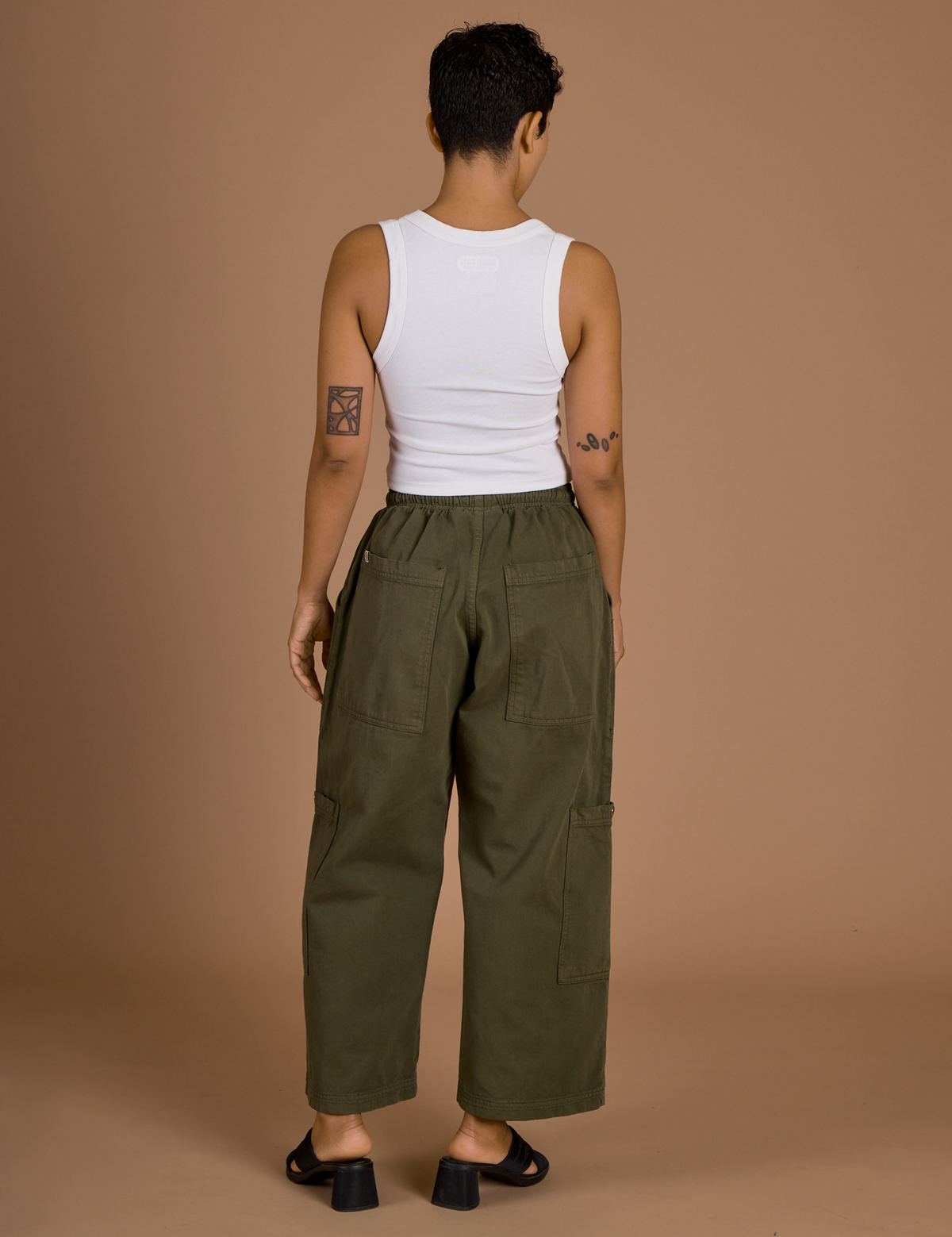 Drop Pocket Cargo Pants - Surplus Green