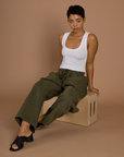 Drop Pocket Cargo Pants - Surplus Green