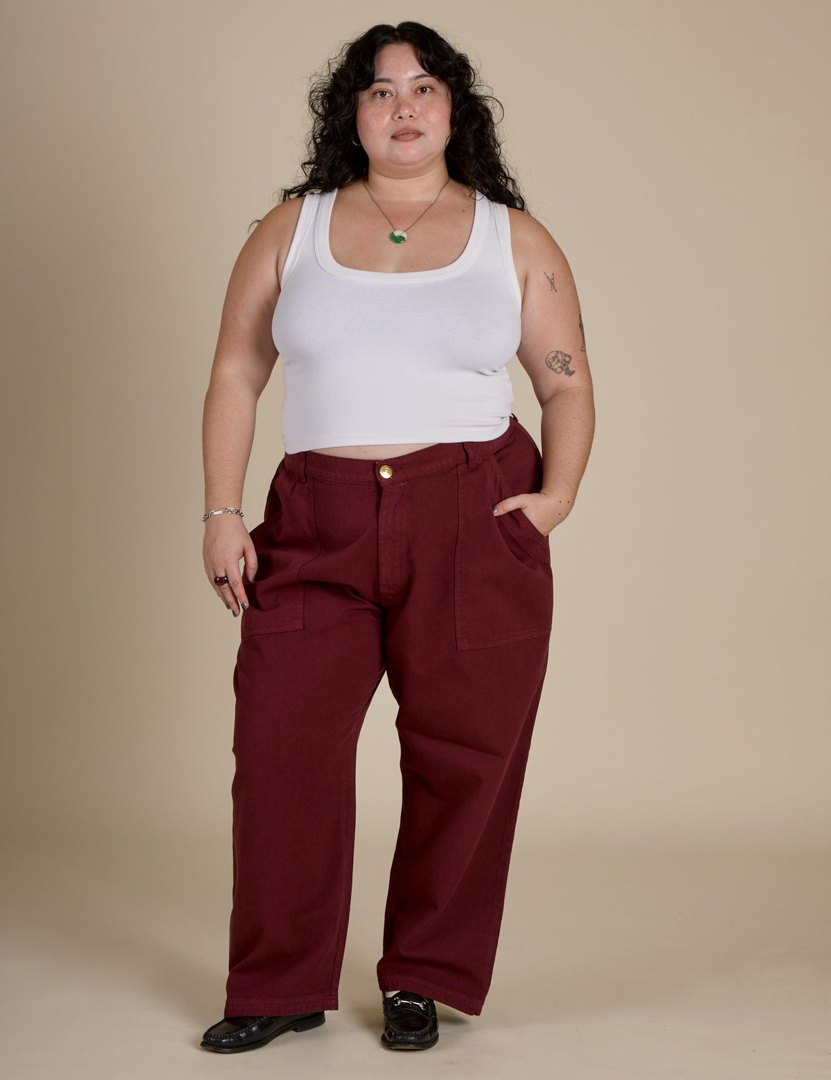 Work Pants - Red Wine