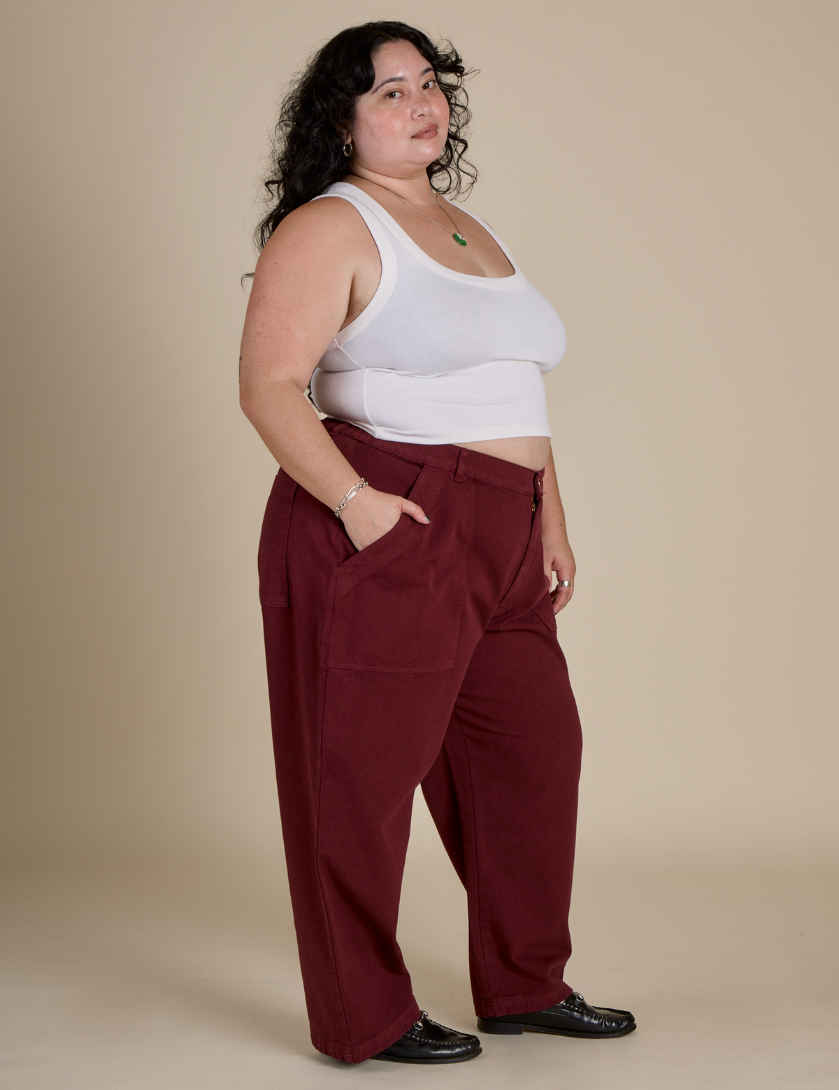 Work Pants - Red Wine