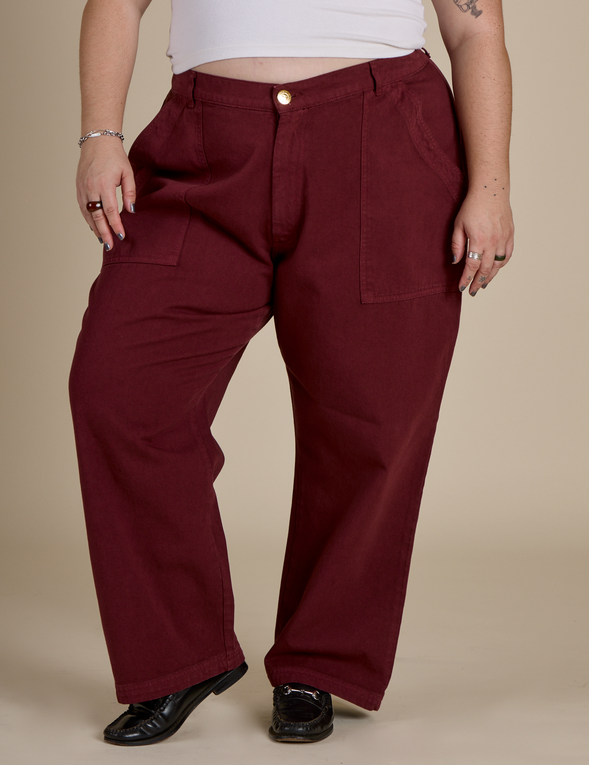 Work Pants - Red Wine