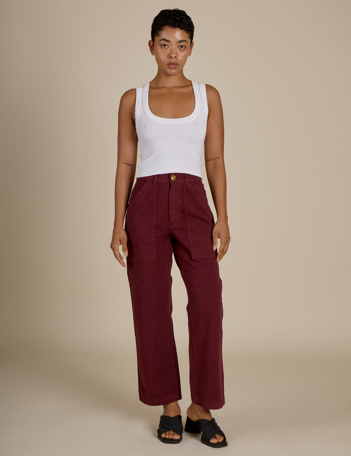 Work Pants - Red Wine