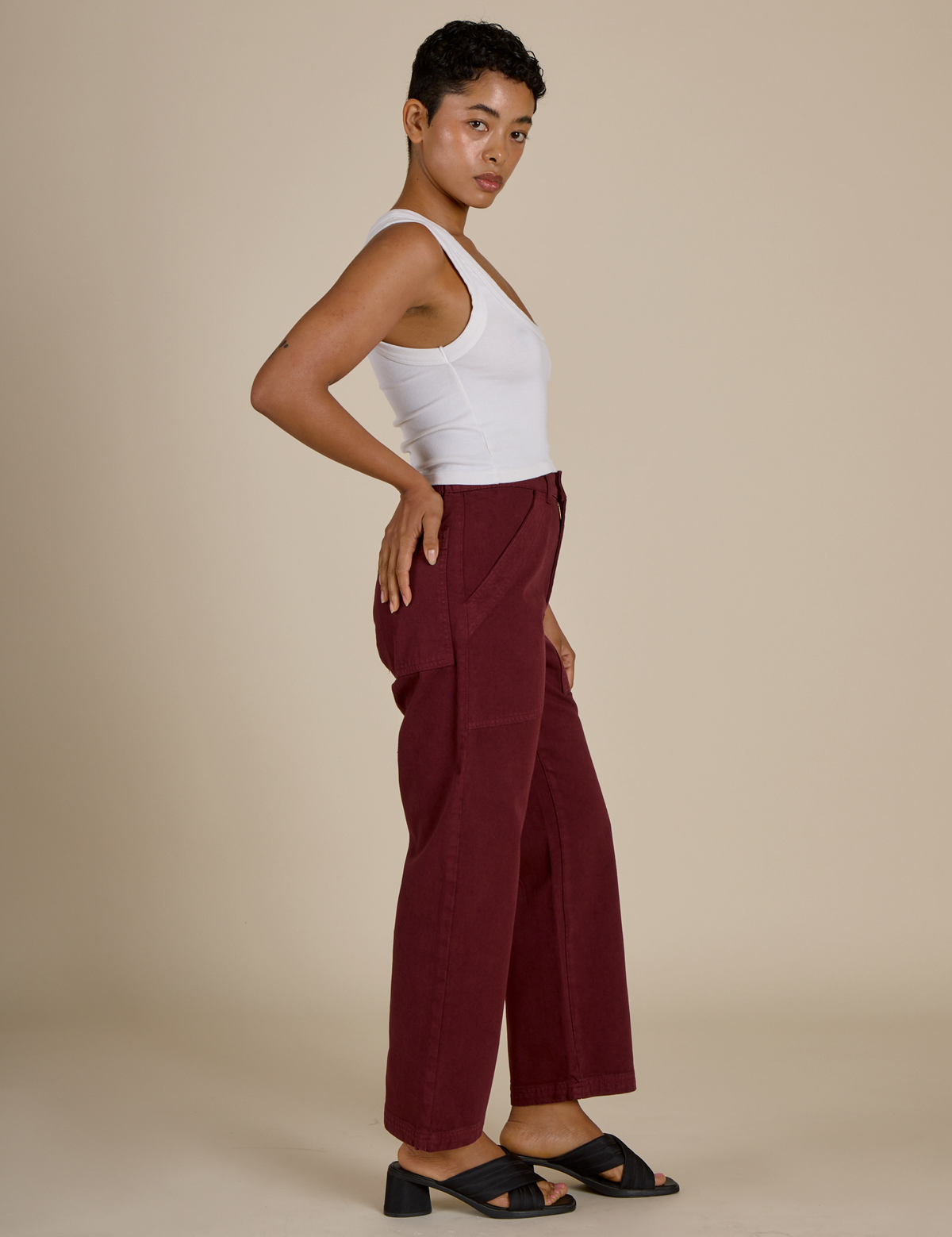 Work Pants - Red Wine