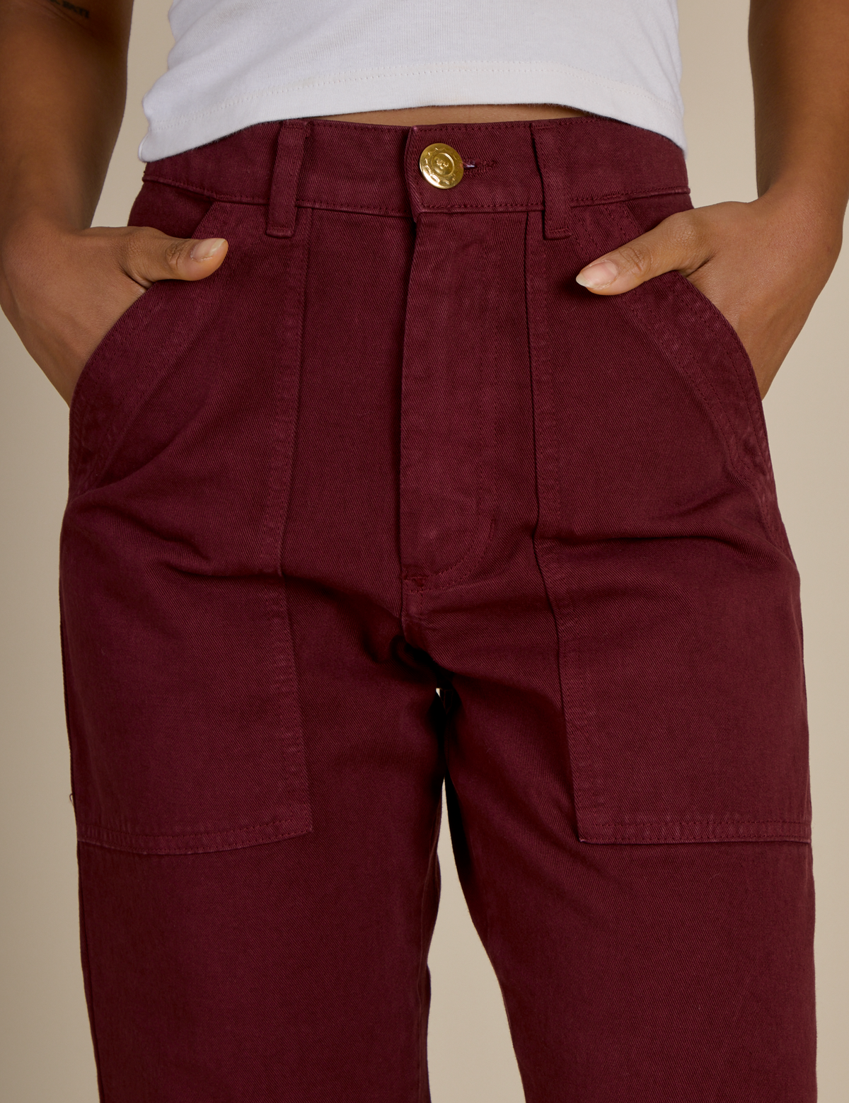 Work Pants - Red Wine