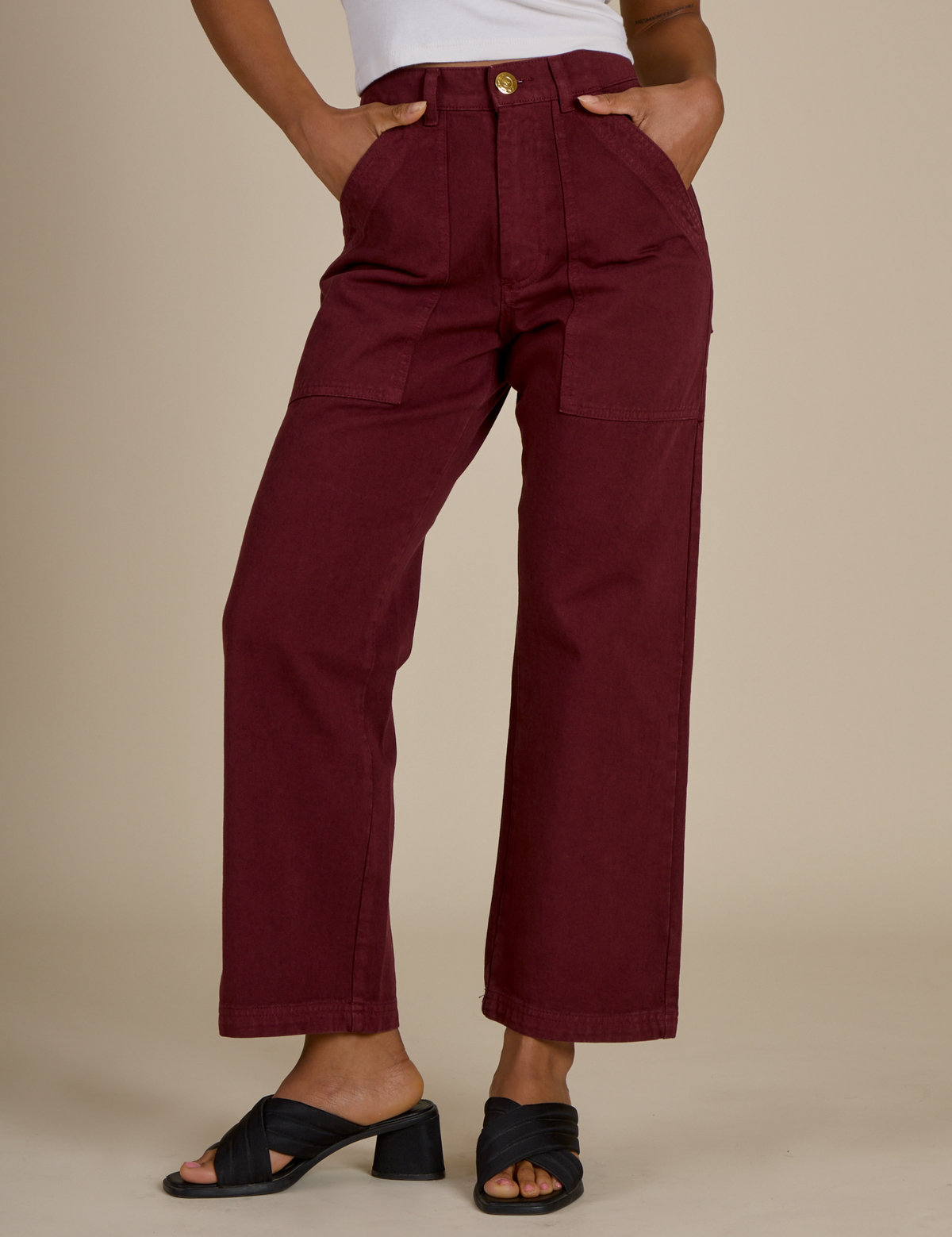 Work Pants - Red Wine