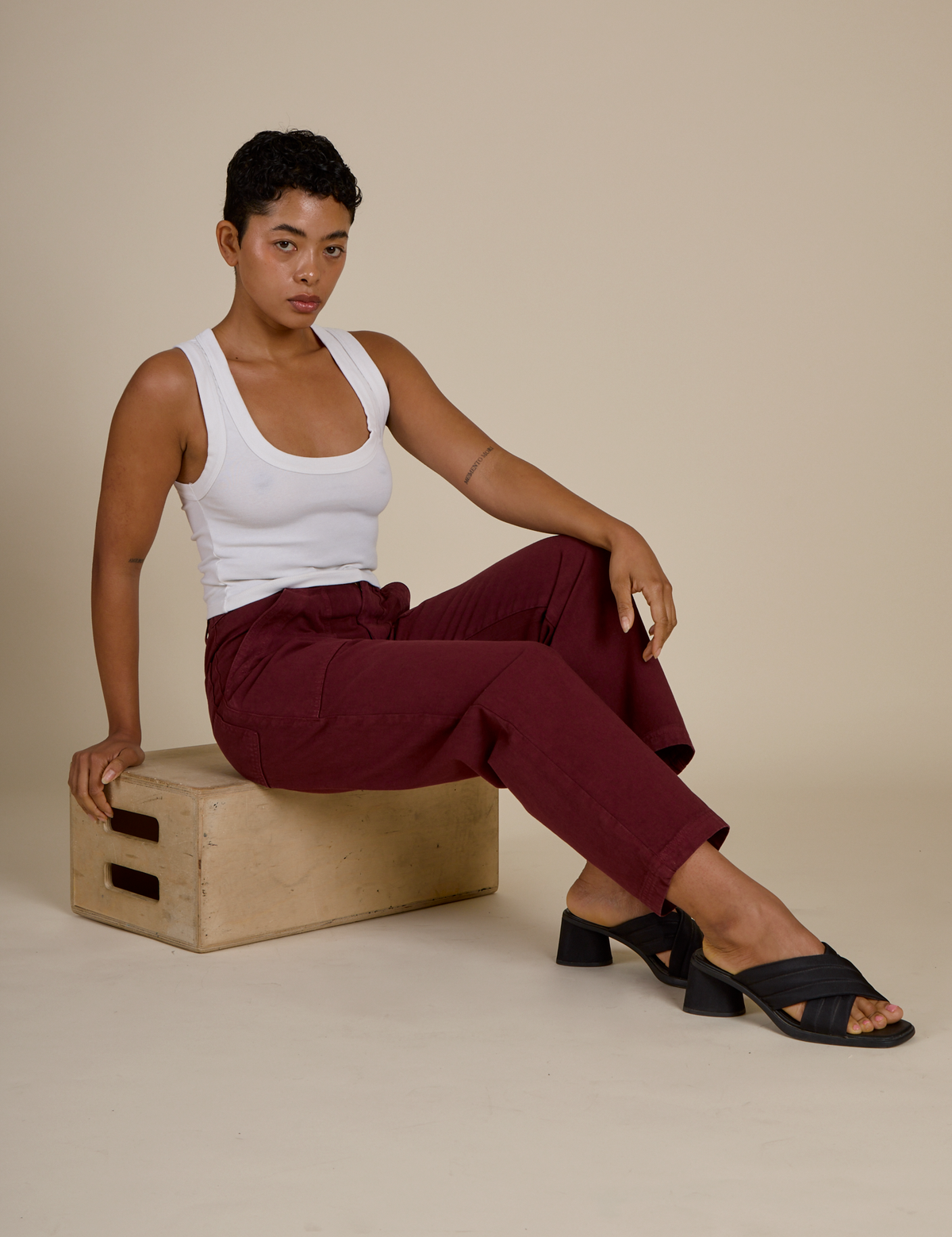 Work Pants - Red Wine