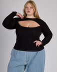 Porthole Long Sleeve Tee - Basic Black