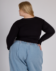Porthole Long Sleeve Tee - Basic Black