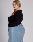 Porthole Long Sleeve Tee - Basic Black