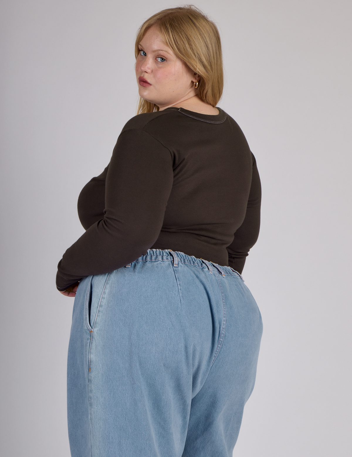 Porthole Long Sleeve Tee - Espresso Brown