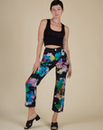 Alex wearing Rainbow Magic Waters Work Pants with the Black Cropped Tank