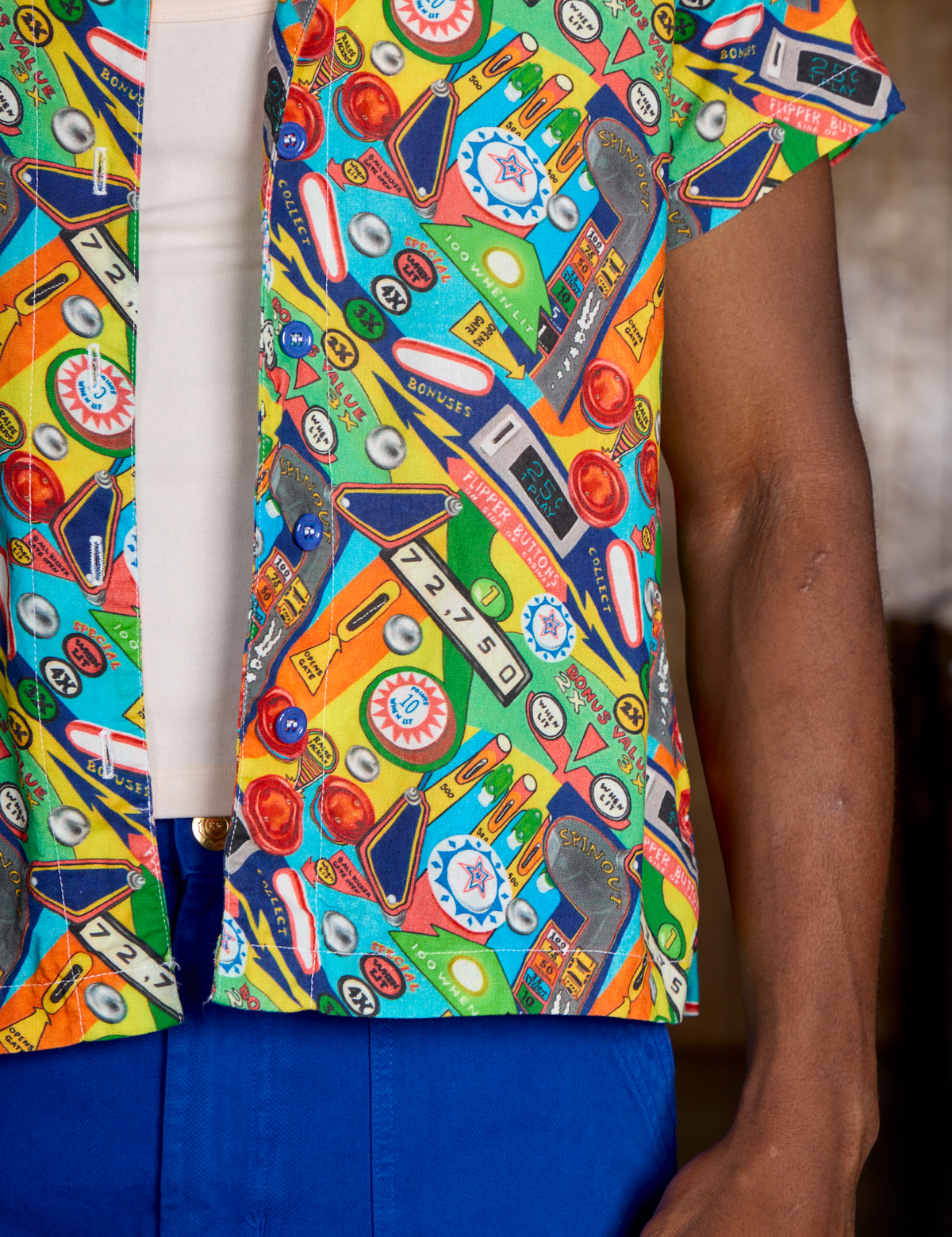 Pinball Playfield Pantry Button-Up