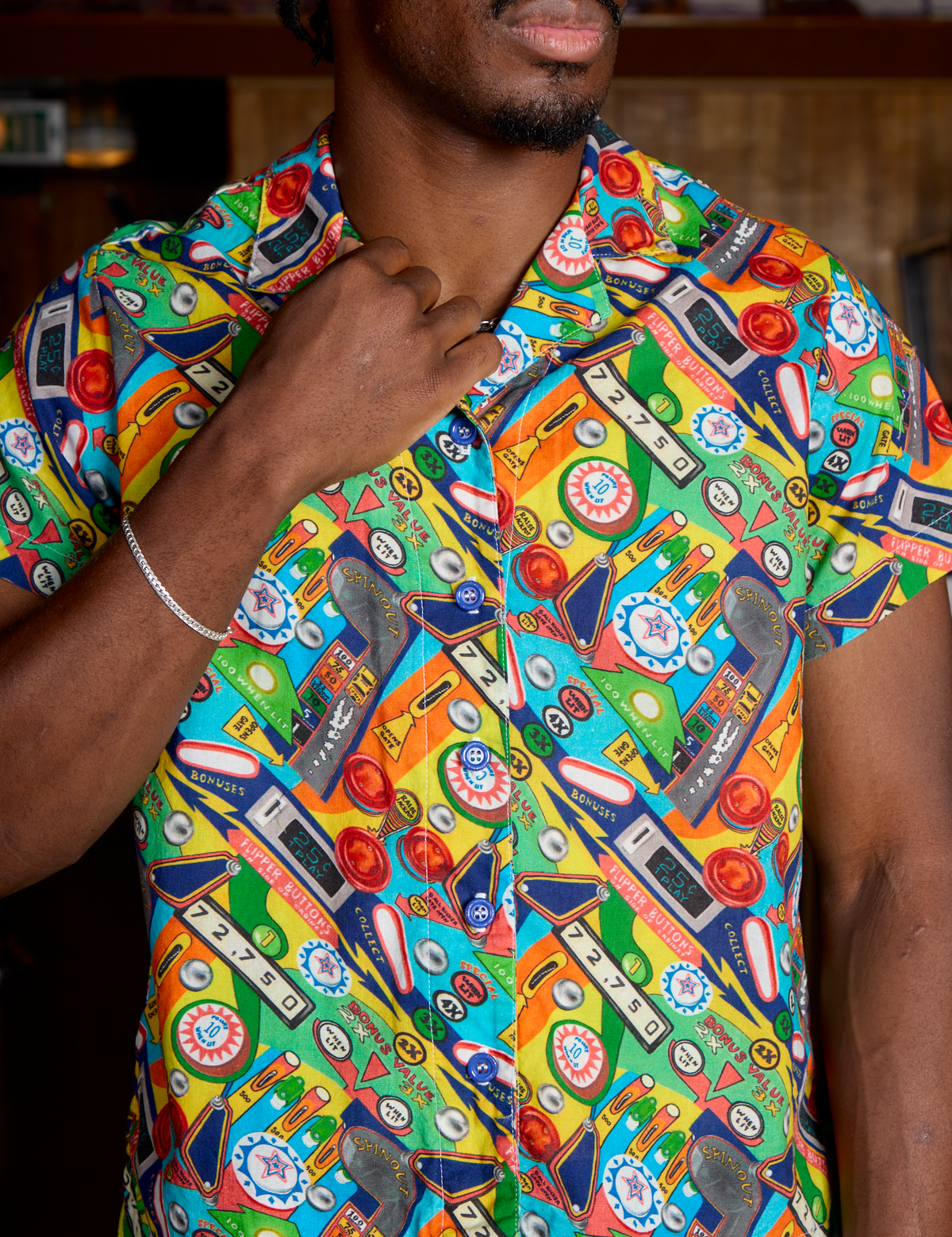 Pinball Playfield Pantry Button-Up