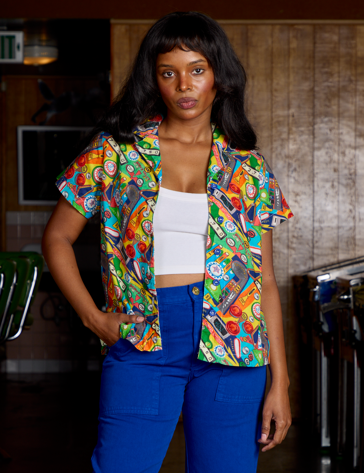 Pinball Playfield Pantry Button-Up