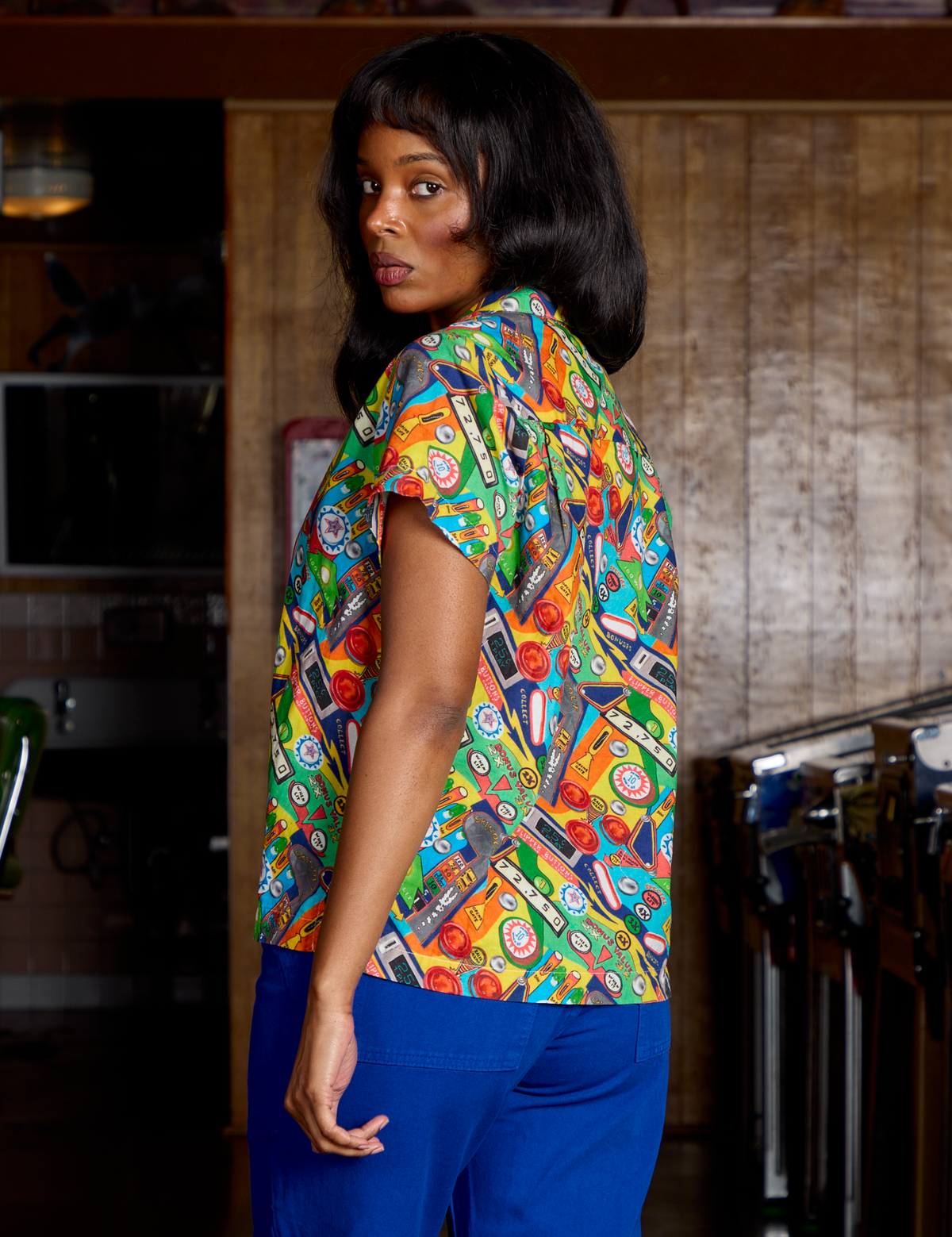 Pinball Playfield Pantry Button-Up