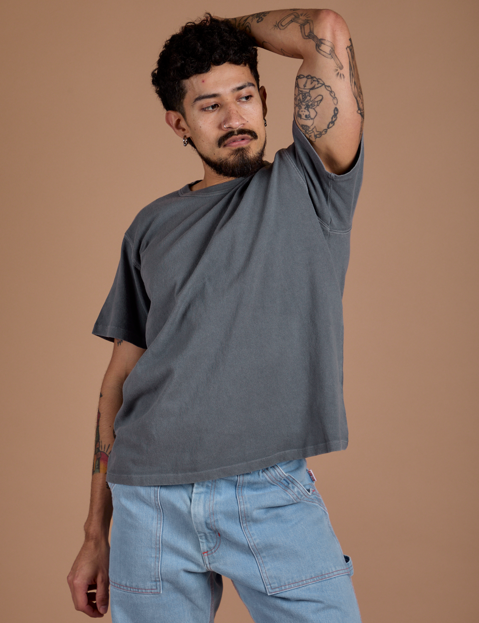 Burly Tee - Washed Grey