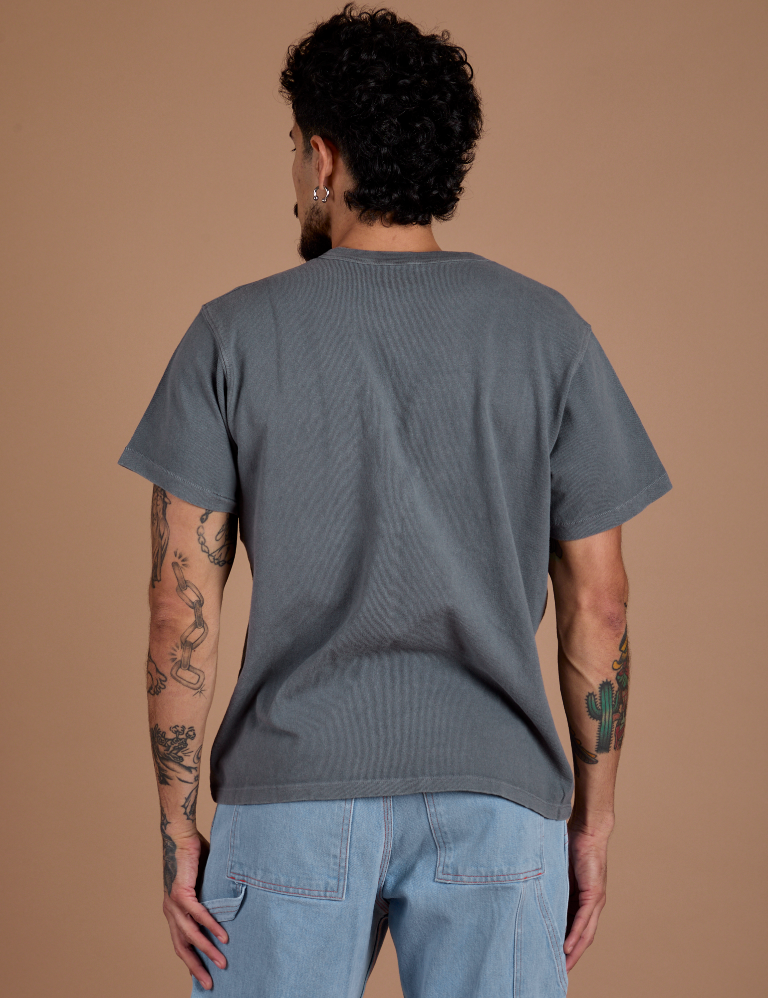 Burly Tee - Washed Grey