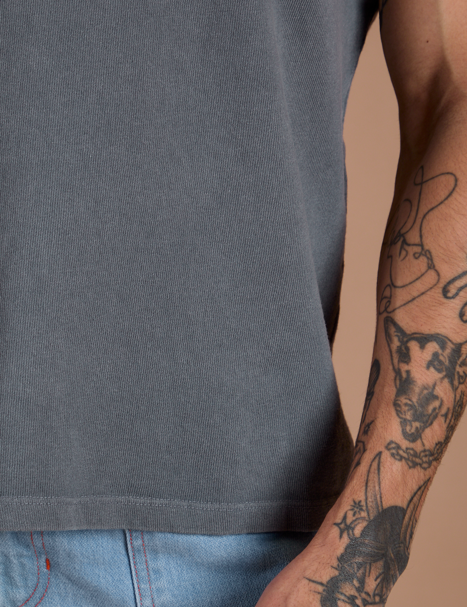 Burly Tee - Washed Grey