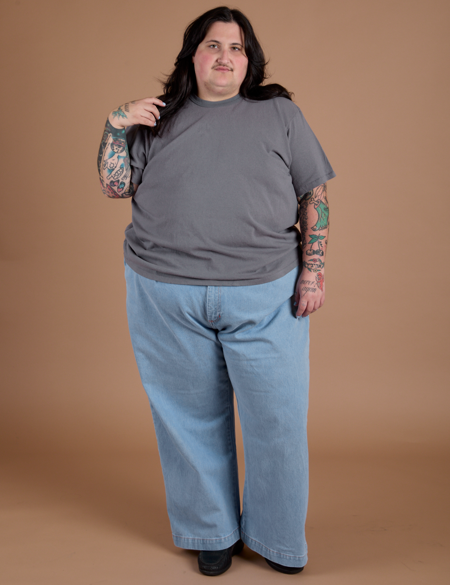 Burly Tee - Washed Grey