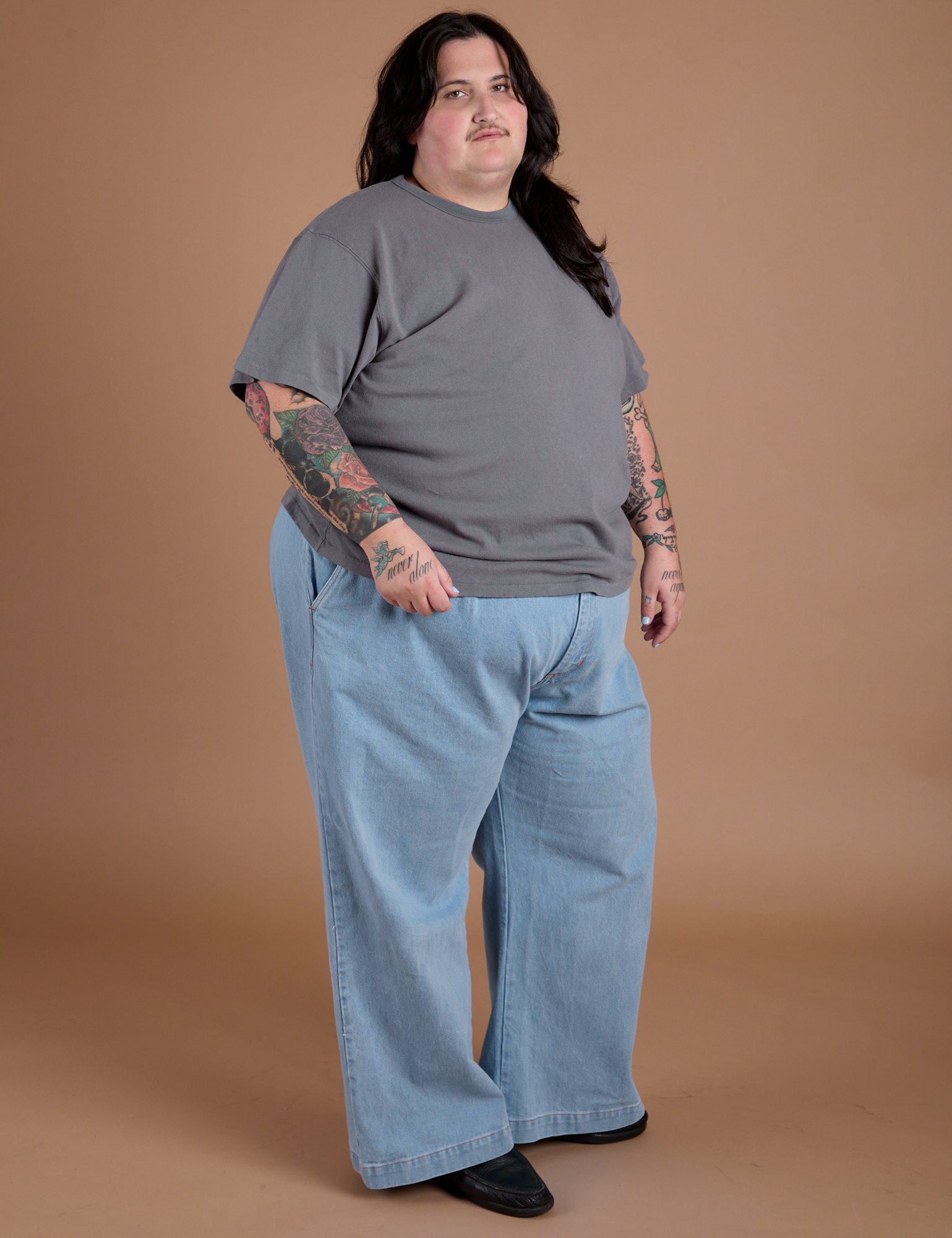 Burly Tee - Washed Grey