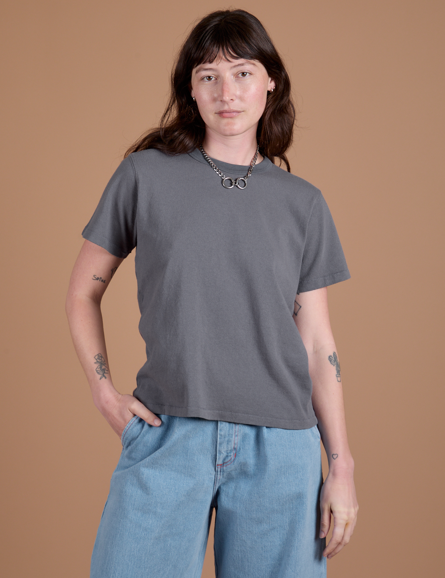 Burly Tee - Washed Grey
