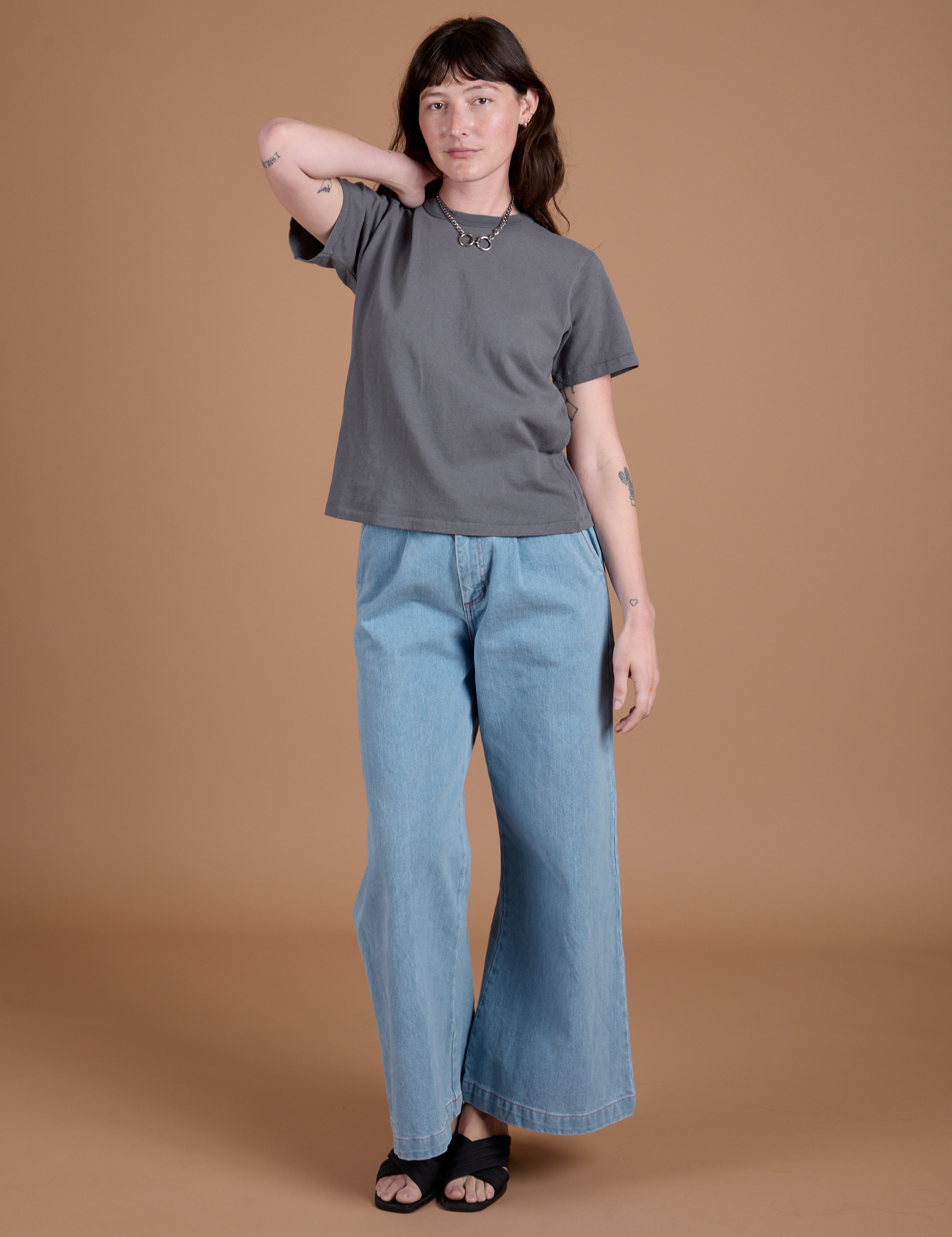 Burly Tee - Washed Grey