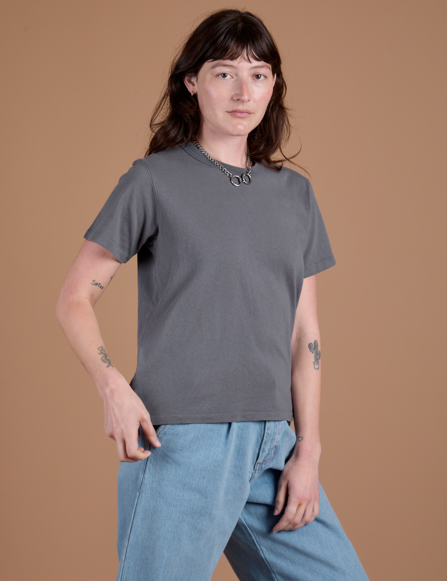 Burly Tee - Washed Grey