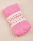 Bubblegum Pink Thick Crew Socks