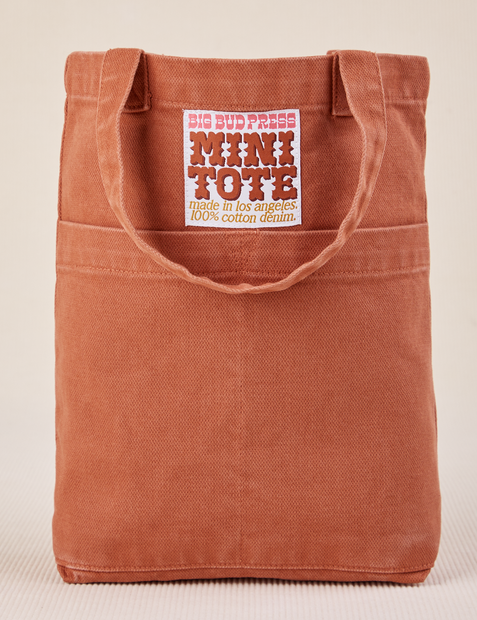 Mini Tote Bag in Clay Red