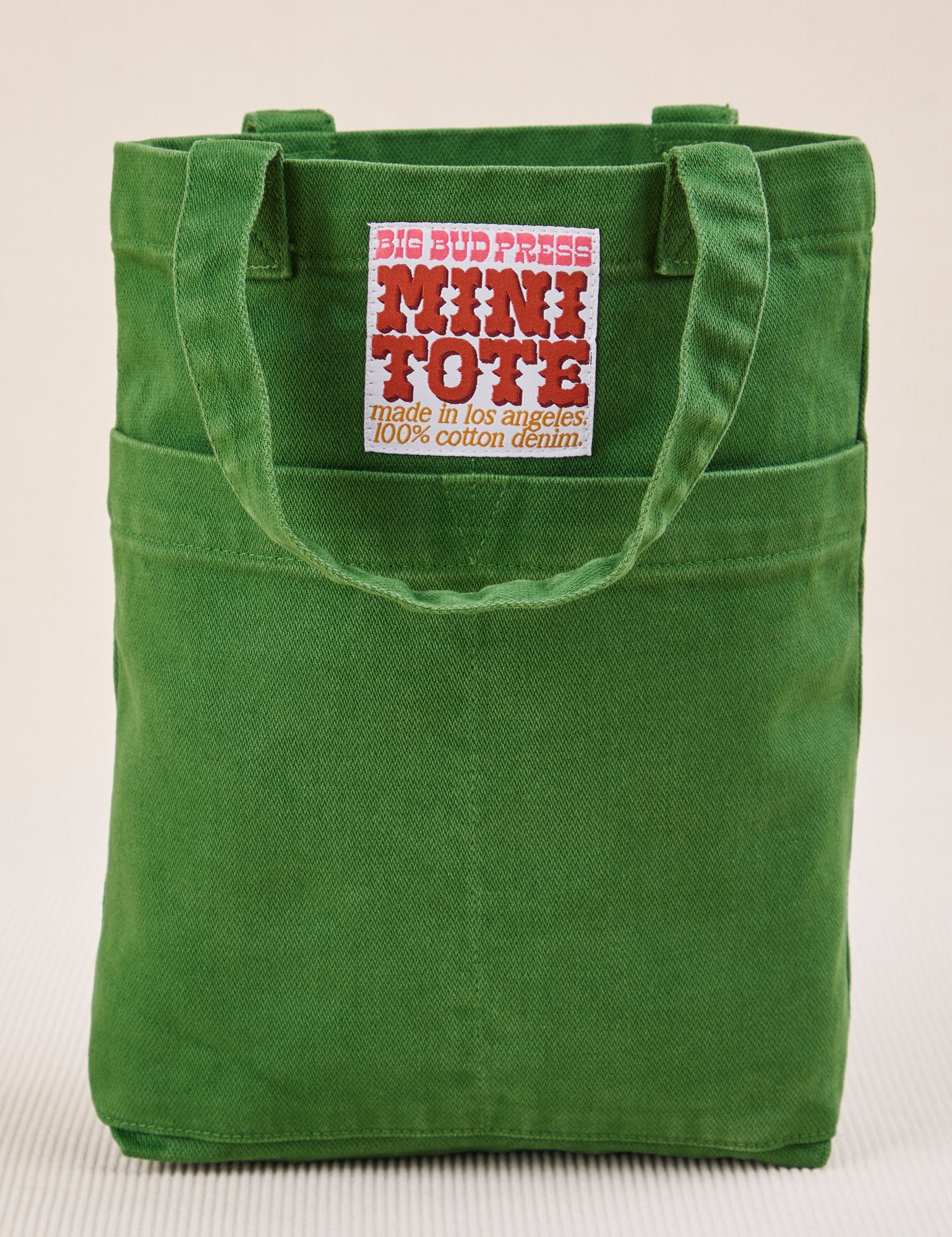 Mini Tote Bag in Forest Green