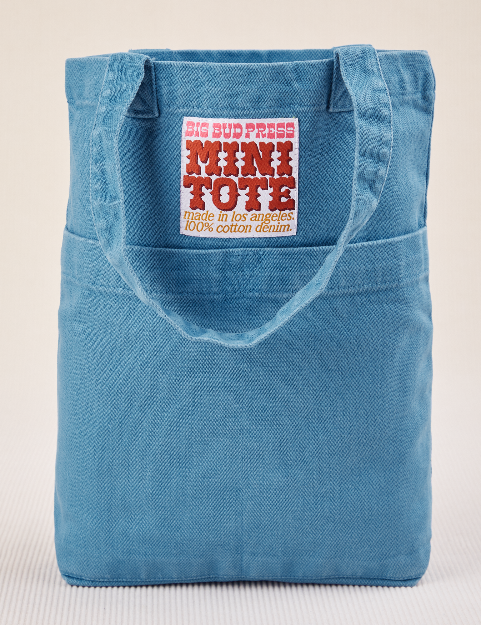 Mini Tote Bag in Greek Blue