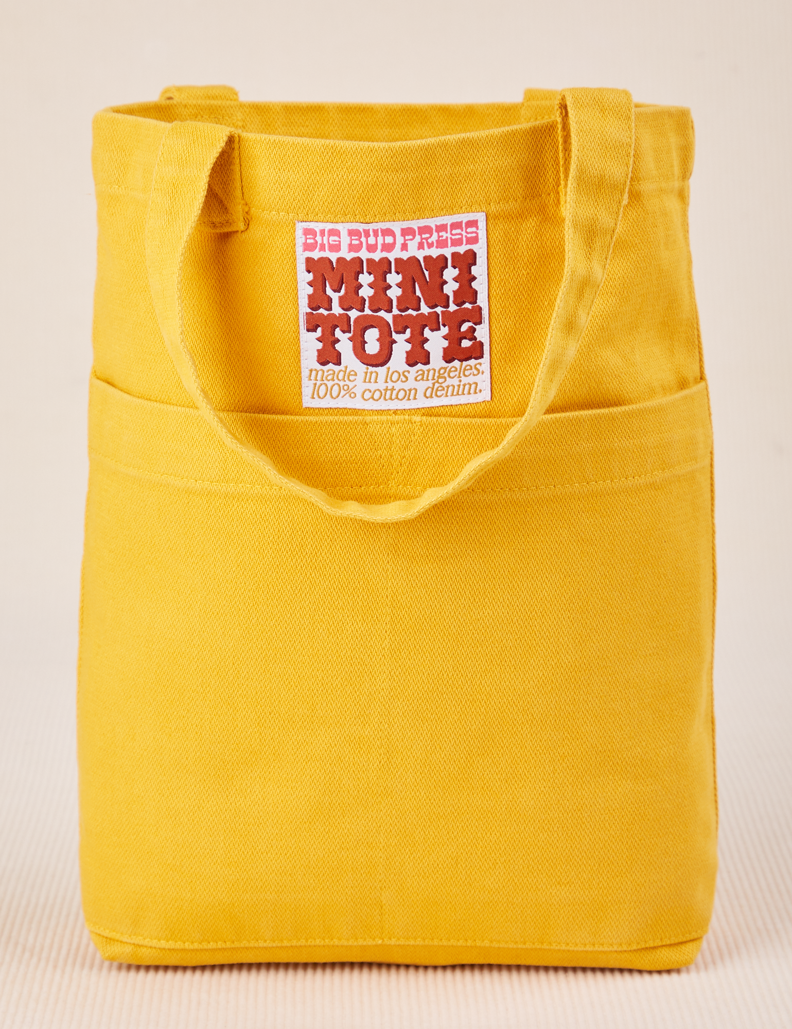 Mini Tote Bag in Mustard Yellow