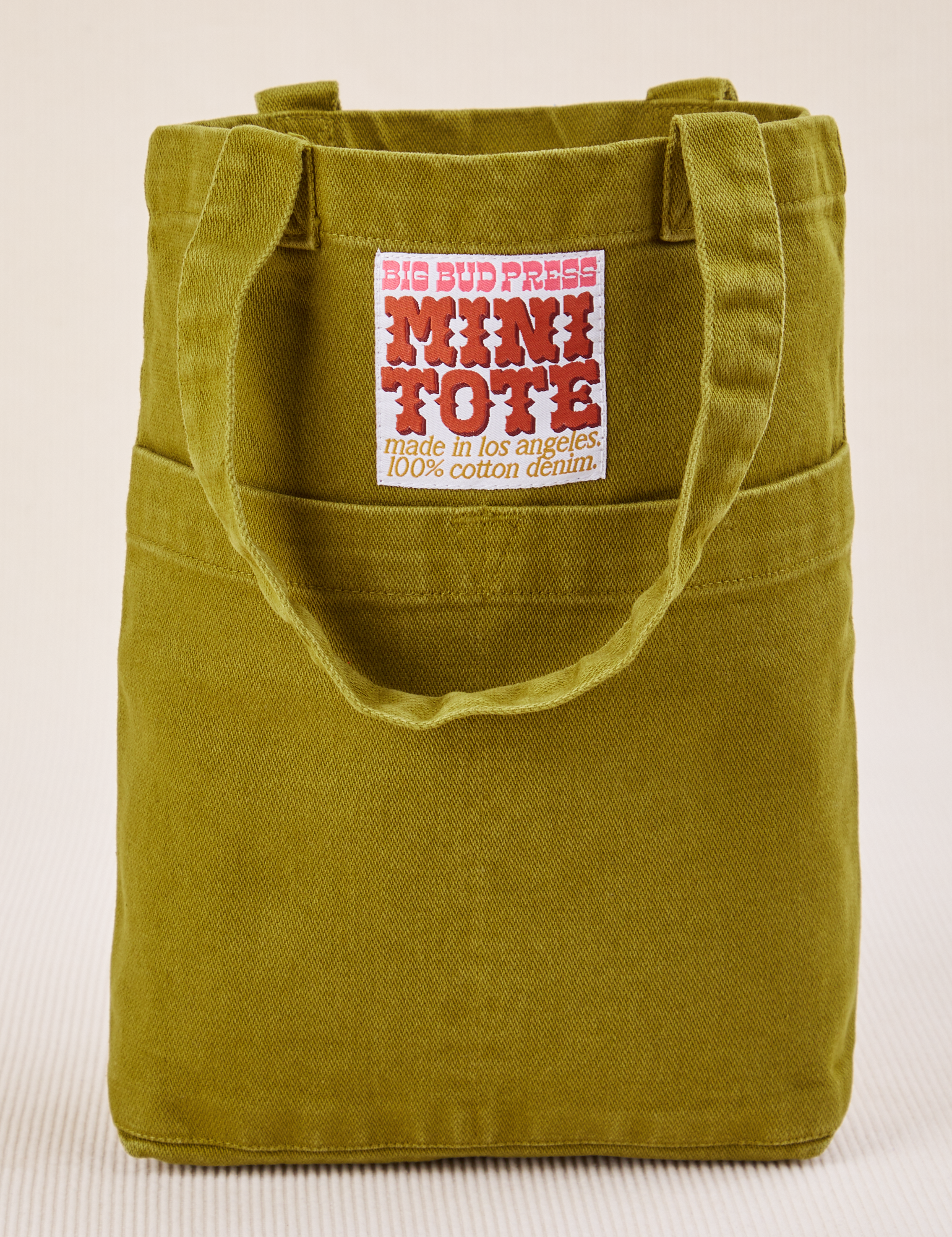 Mini Tote Bag in Olive Green