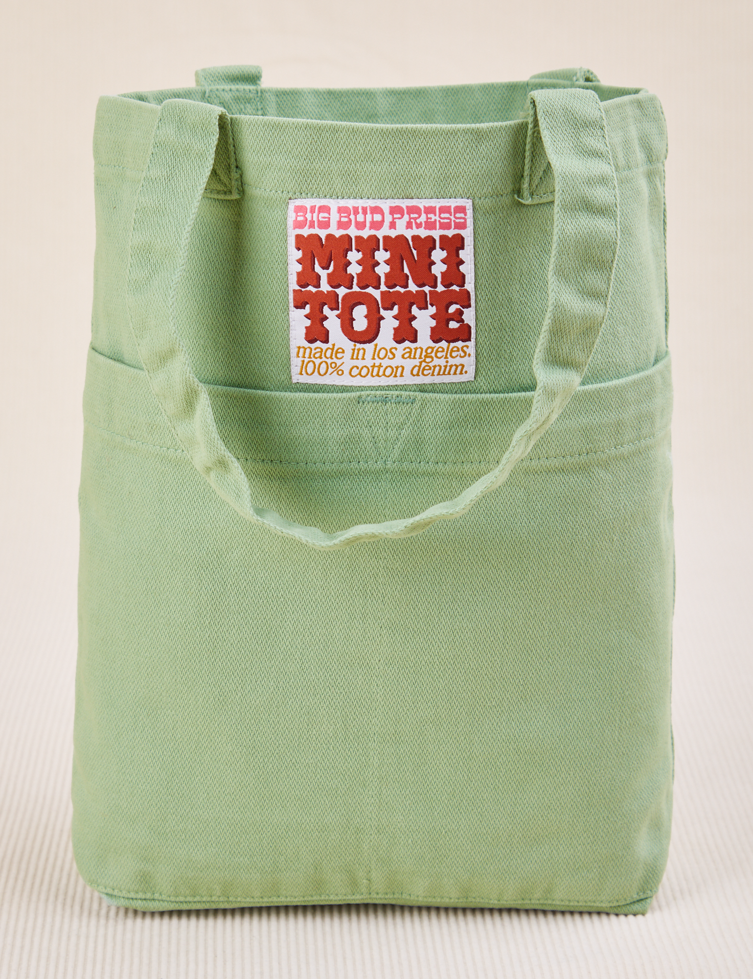 Mini Tote Bag in Sage Green