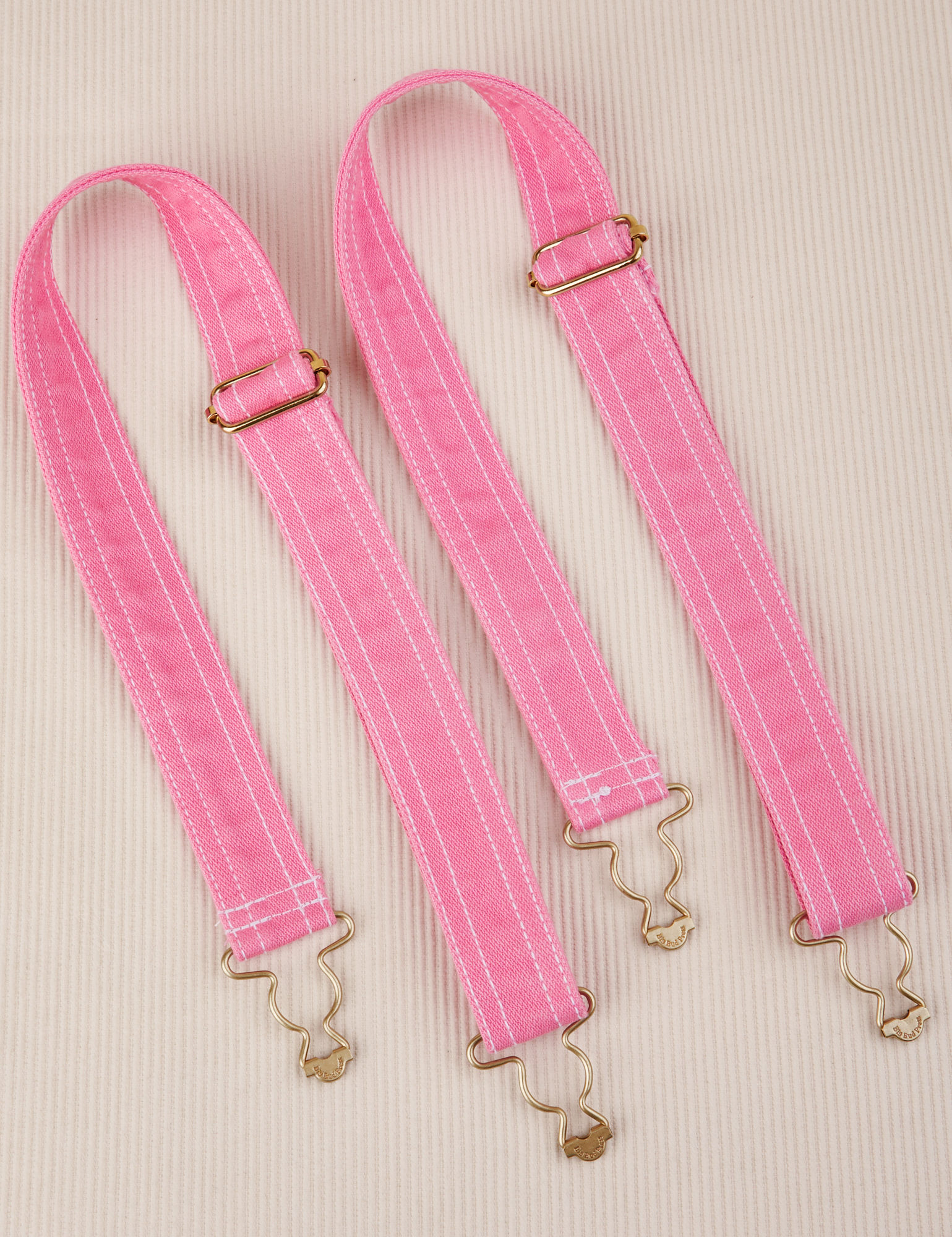 Overall Handbags adjustable strap in bubblegum pink