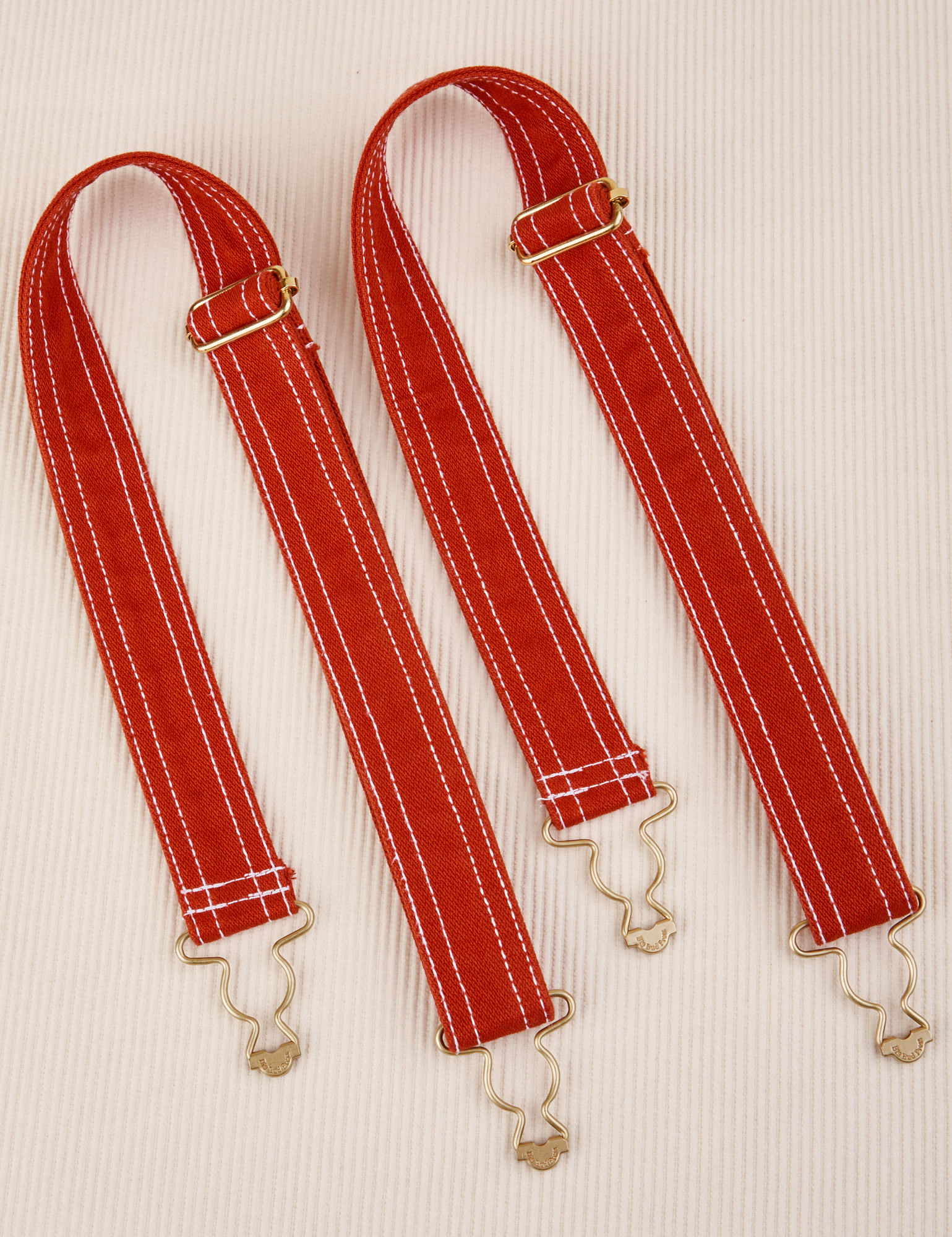 Overall Handbags adjustable straps in Paprika