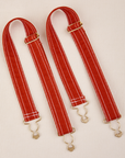 Overall Handbags adjustable straps in Paprika