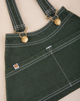 Overall Handbag in Swamp Green close up