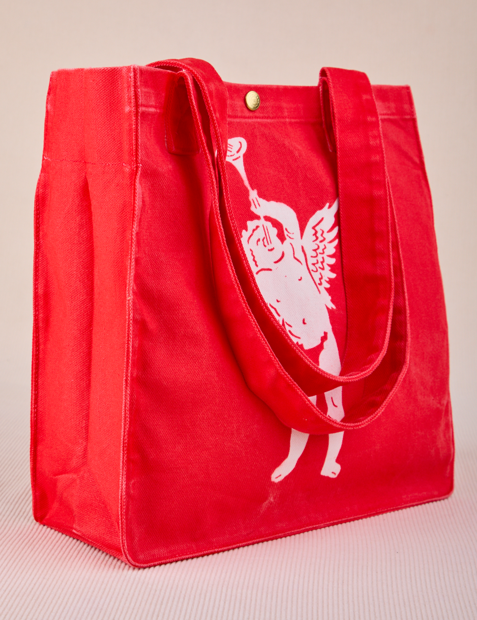 Cupid Shopper Tote angled view 