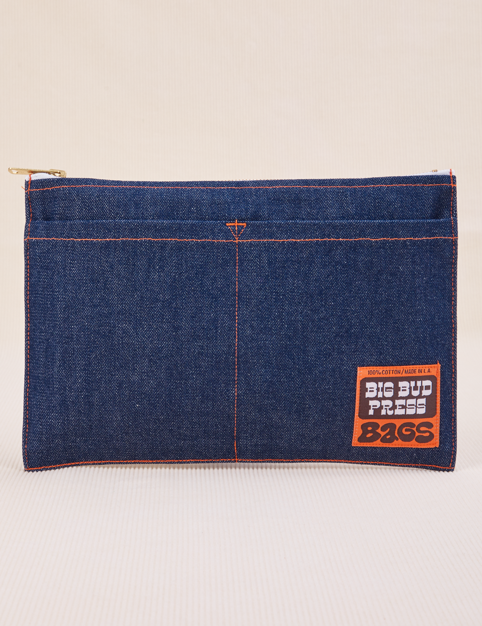 Big Pouch in Dark Wash Denim