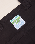 Close up of Everyday Tote Bag in Black
