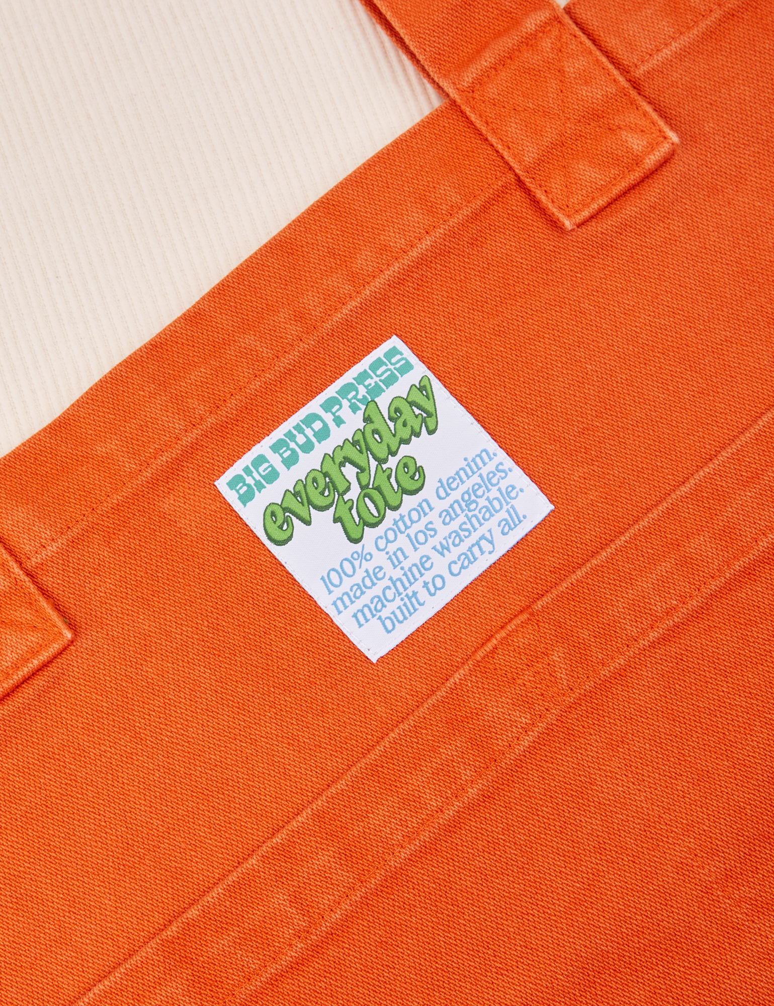 Close up of Everyday Tote Bag in Burnt Orange
