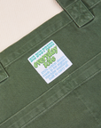 Close up of Everyday Tote Bag in Dark Emerald Green
